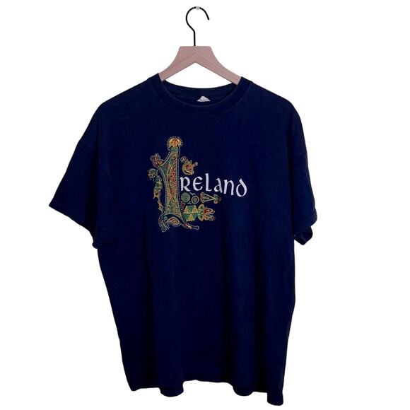 VNTG 1999s single stitch screen print Ireland tshirt XL - Picture 1 of 5